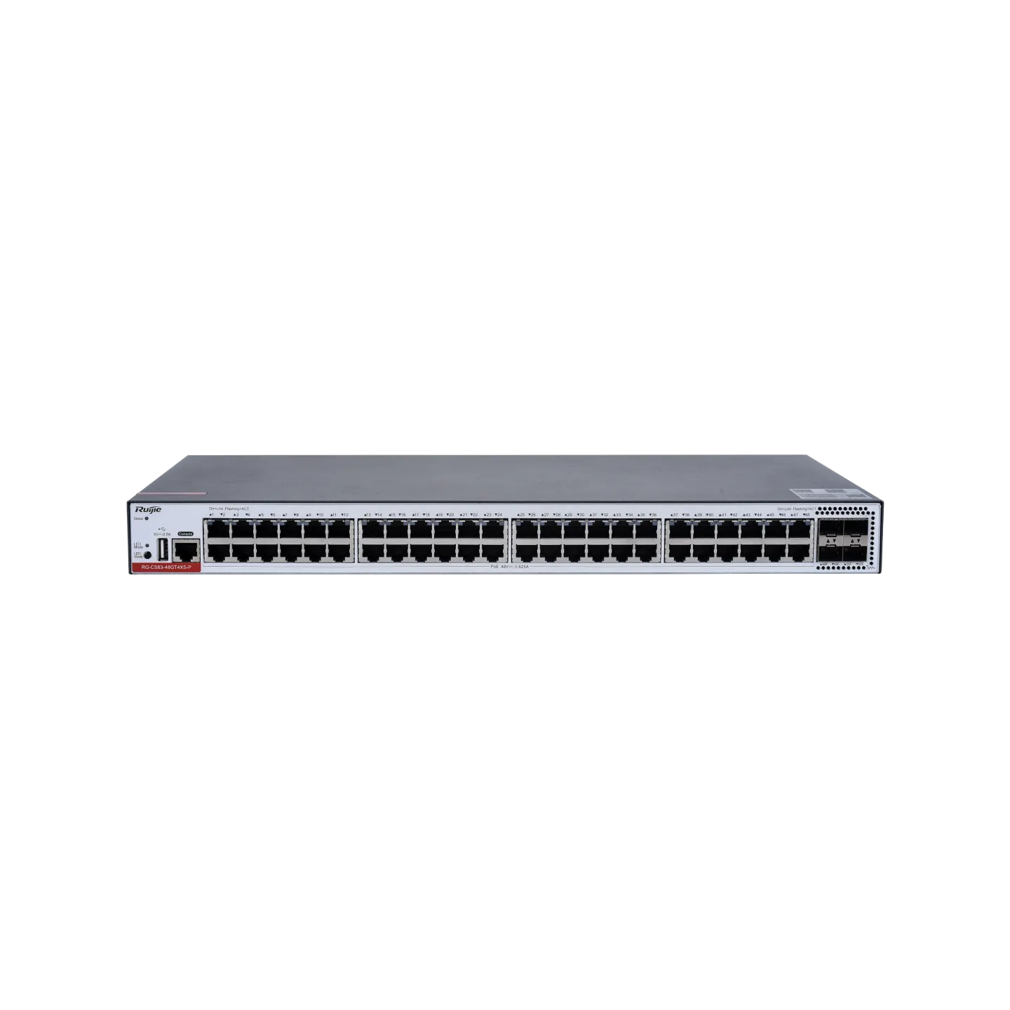 RG-CS83-48GT4XS-P,48-Port GE Electrical Layer 3 Managed Access Switch with PoE+