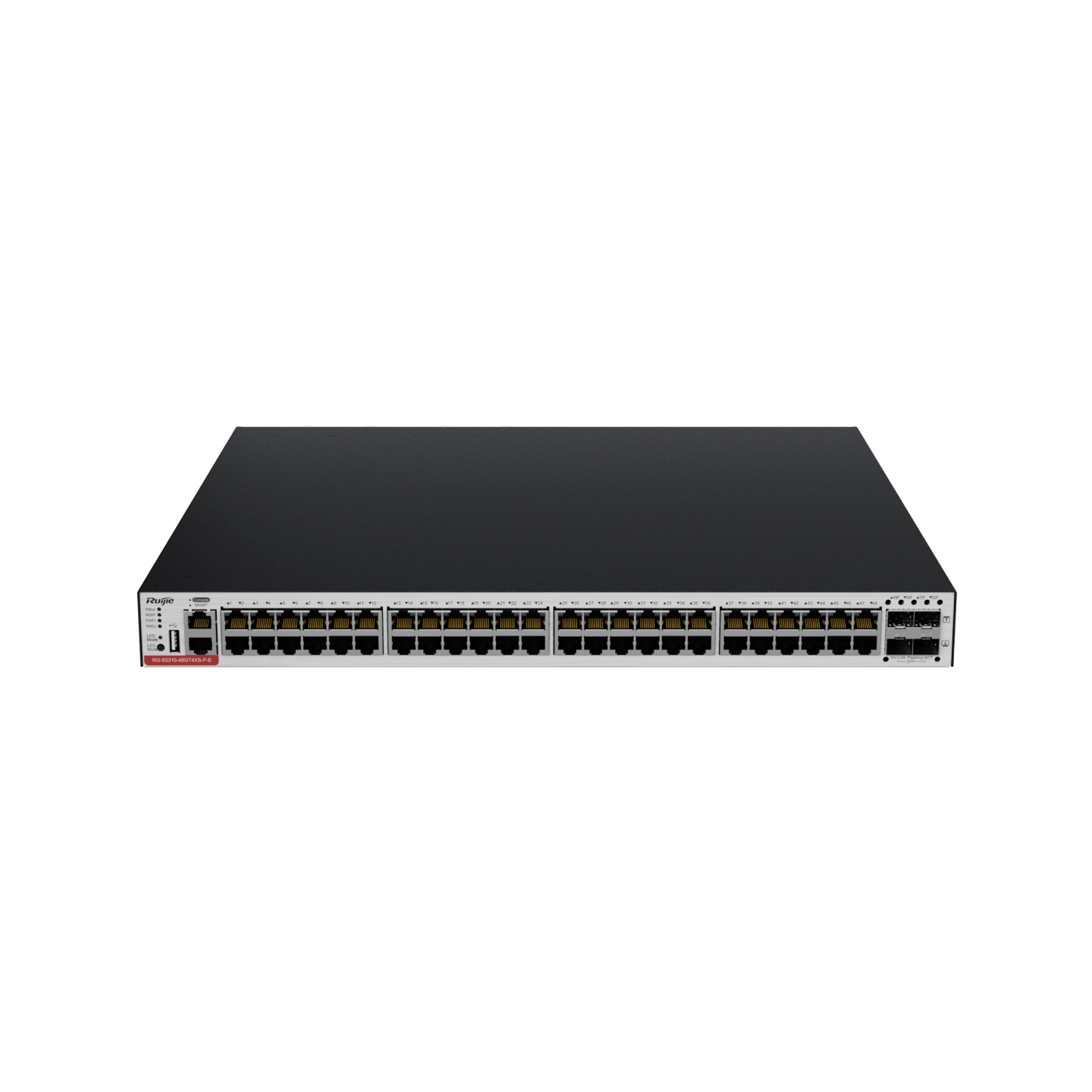 RG-CS83-48GT4XS-PD 48-Port GE Electrical Layer 3 Managed Access Switch with PoE+, Four 10G Uplink Ports