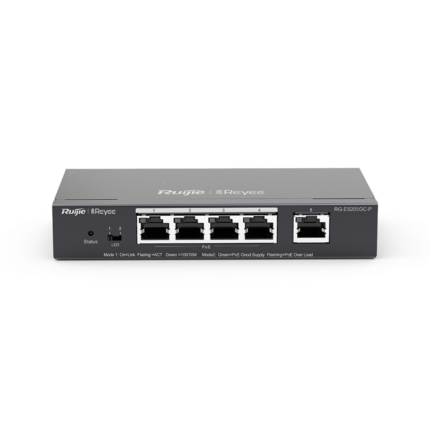 RG-ES205GC-P, 5-Port Gigabit Smart Cloud Mananged PoE Switch