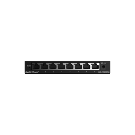 RG-ES208GC, 8-Port Gigabit Smart Cloud Managed Non-PoE Switch