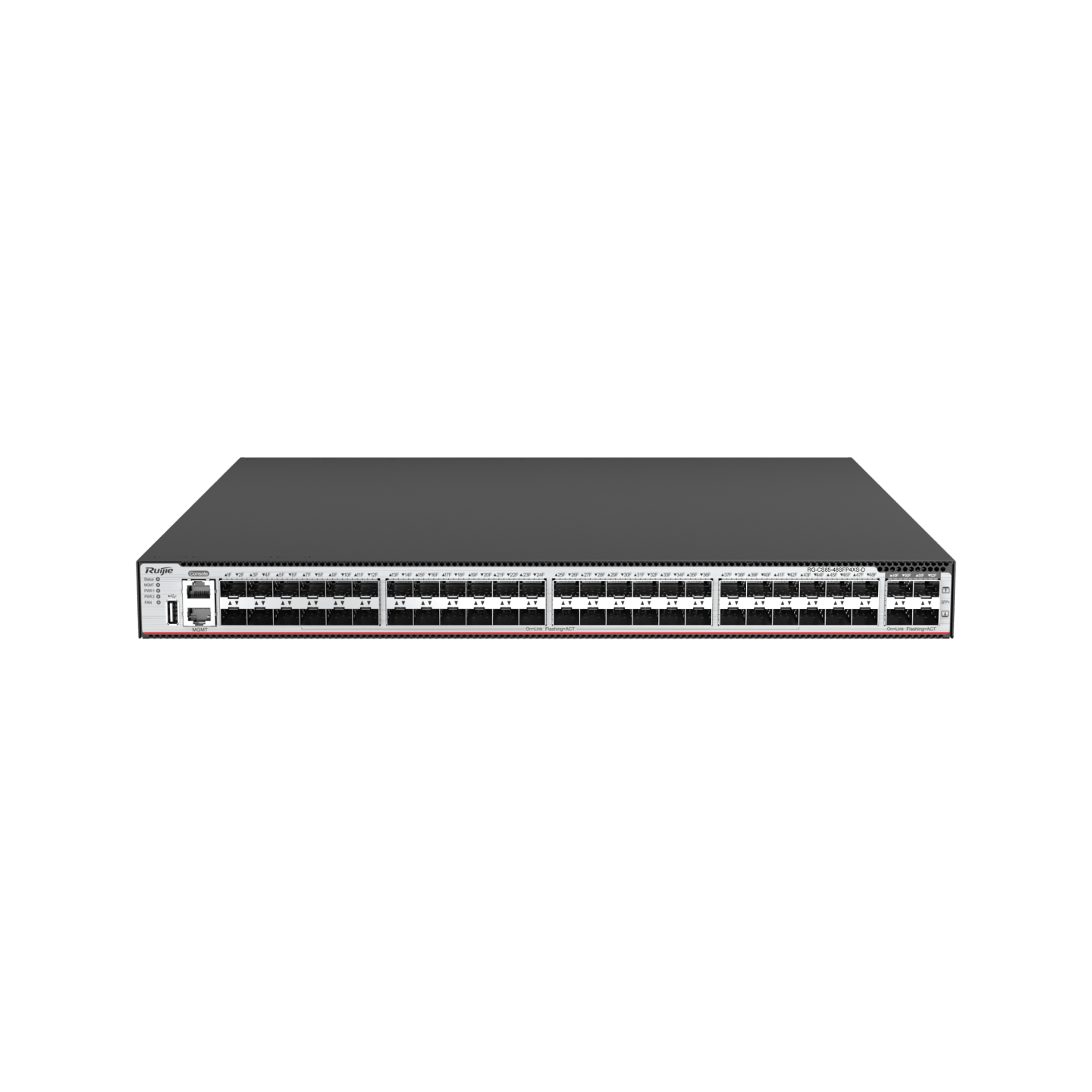 RG-CS85-48SFP4XS-D 48-Port GE All-Optical Layer 3 Enterprise-Class Core or Aggregation Switch, 4 × 10G Uplink Ports