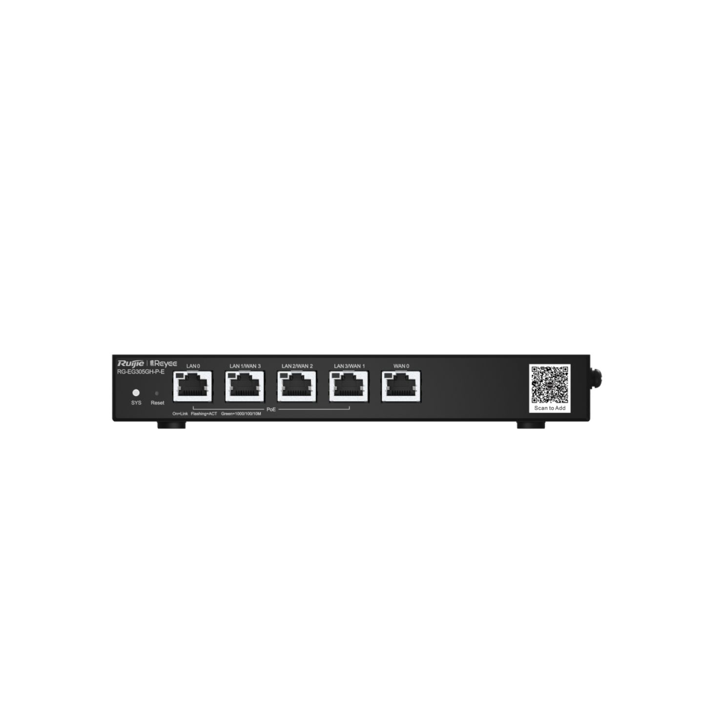 RG-EG305GH-P-E, Reyee 5-Port High-Performance Cloud Managed PoE Office Router