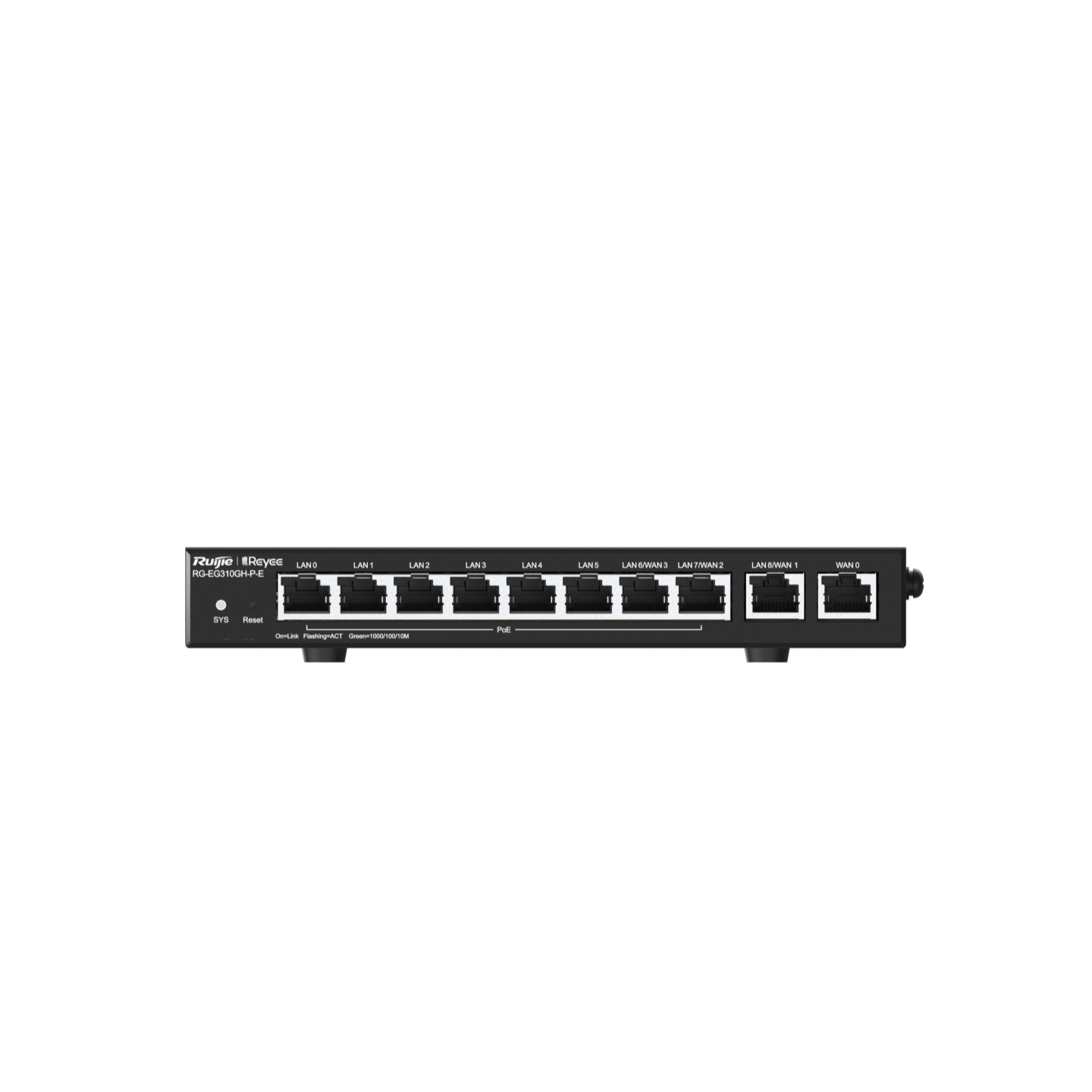RG-EG310GH-P-E, Reyee10-Port High-Performance Cloud Managed PoE Office Router