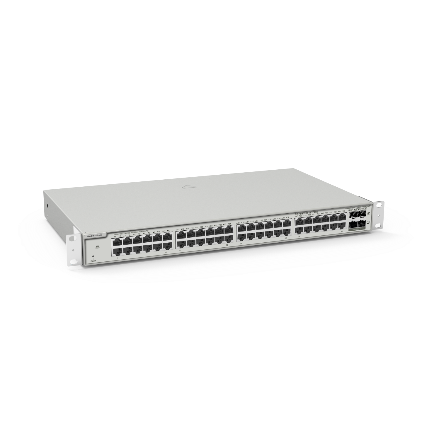 RG-NBS5200-48GT4XS, 48-port Gigabit Layer 3 Non-PoE Switch, 4 SFP+ Uplink